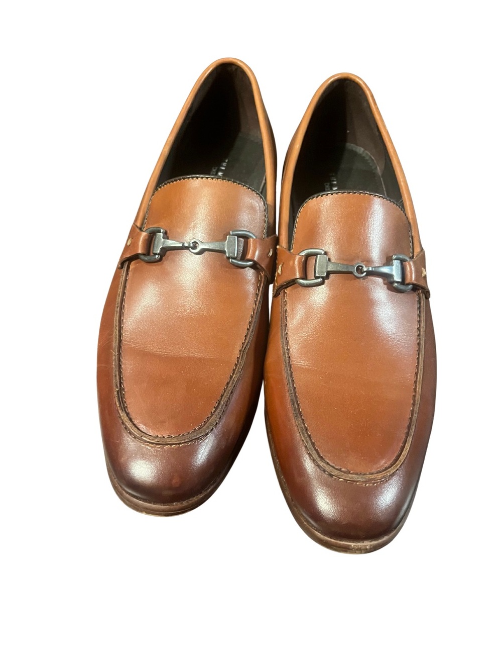 Bloomingdale's Brown Leather Horsebit Loafers